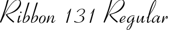 Ribbon 131 Regular font - Ribbon131BT-Regular.otf