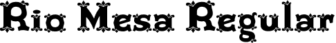 Rio Mesa Regular font - Rio_Mesa.ttf