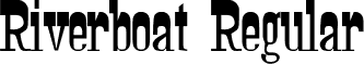 Riverboat Regular font - Riverboat.otf