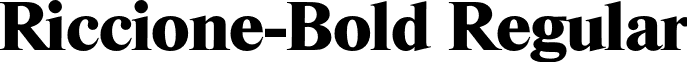 Riccione-Bold Regular font - Riccione-Bold.otf