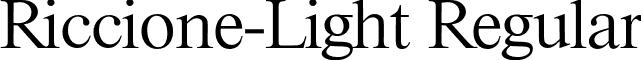 Riccione-Light Regular font - Riccione-Light.otf