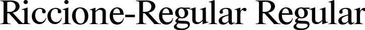 Riccione-Regular Regular font - Riccione-Regular.otf