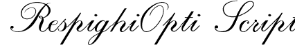 RespighiOpti Script font - RespighiOpti-Script.otf