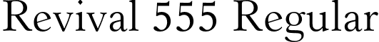 Revival 555 Regular font - Revival555BT-RomanA.otf