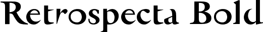 Retrospecta Bold font - RetrospectaBold.otf