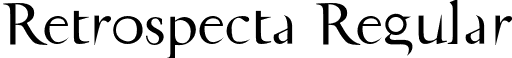 Retrospecta Regular font - Retrospecta.otf