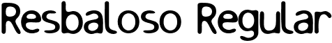 Resbaloso Regular font - Resbaloso.otf