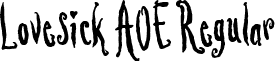Lovesick AOE Regular font - LOVEA___.TTF