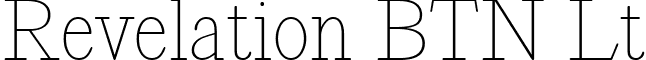 Revelation BTN Lt font - Revelation_BTN_Lt.ttf