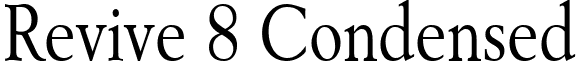 Revive 8 Condensed font - Revive_8_Condensed_Normal.ttf