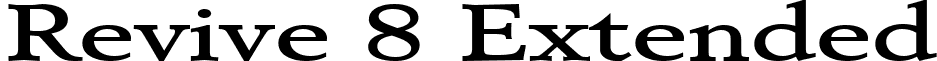 Revive 8 Extended font - Revive_8_Extended_Bold.ttf