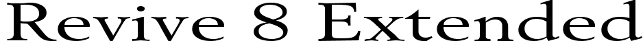 Revive 8 Extended font - Revive_8_Extended_Normal.ttf