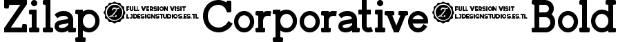 Zilap Corporative Bold font - Zilap Corporative Bold.ttf