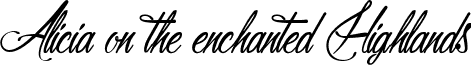 Alicia on the enchanted Highlands font - Alicia_on_the_enchanted_Highlands.ttf