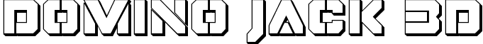 Domino Jack 3D font - dominojack3d.otf