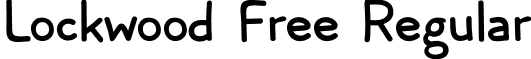 Lockwood Free Regular font - LockwoodFree.otf