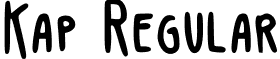 Kap Regular font - Kap.ttf