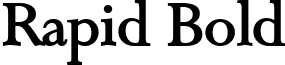 Rapid Bold font - Rapid_Bold.ttf