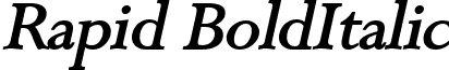Rapid BoldItalic font - Rapid_BoldItalic.ttf