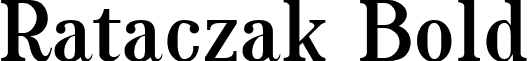 Rataczak Bold font - Rataczak_Bold.ttf