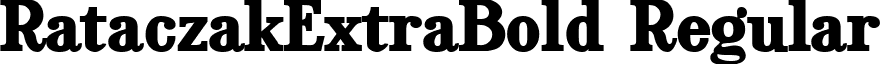 RataczakExtraBold Regular font - RataczakExtraBold.ttf