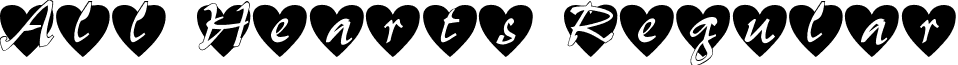 All Hearts Regular font - ALLHEART.TTF