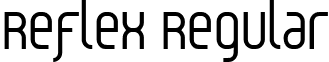 Reflex Regular font - Reflex.ttf