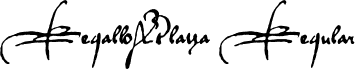 RegalloAPlaya Regular font - RegalloAPlaya.otf