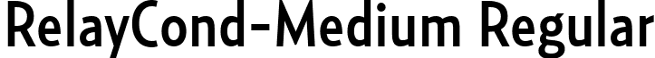 RelayCond-Medium Regular font - RelayCond-Medium.ttf