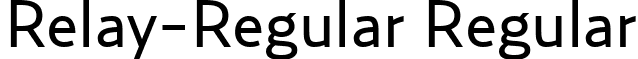 Relay-Regular Regular font - Relay-Regular.ttf