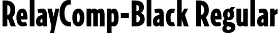 RelayComp-Black Regular font - RelayComp-Black.ttf