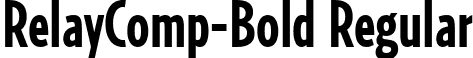 RelayComp-Bold Regular font - RelayComp-Bold.ttf