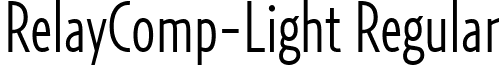 RelayComp-Light Regular font - RelayComp-Light.ttf