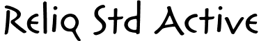 Reliq Std Active font - ReliqStd-Active.otf