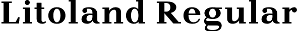 Litoland Regular font - Litoland Regular.otf