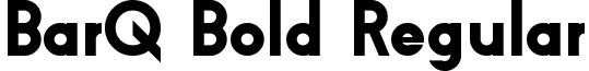 BarQ Bold Regular font - Barq_bold.ttf