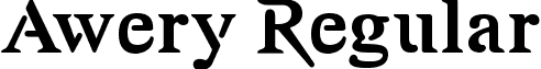 Awery Regular font - Awery.ttf