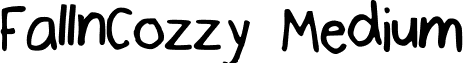 FallnCozzy Medium font - Fall_n_Cozzy.ttf