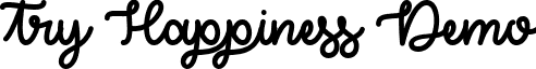 Try Happiness Demo font - Try_Happiness_Demo.ttf