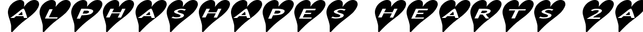 AlphaShapes hearts 2a font - ashearts2a.ttf