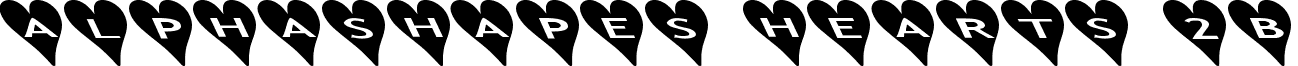 AlphaShapes hearts 2b font - ashearts2b.ttf