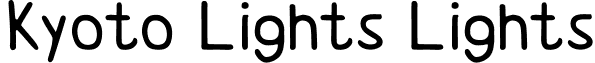 Kyoto Lights Lights font - Kyoto_Lights.ttf