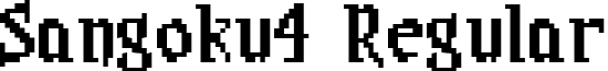 Sangoku4 Regular font - Sangoku4.ttf