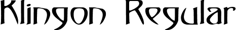Klingon Regular font - design.scifi.KLD_____.ttf