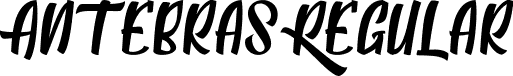 Antebras Regular font - Antebras_Demo.ttf