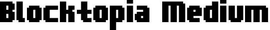 Blocktopia Medium font - Blocktopia.ttf