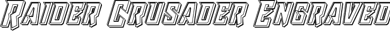 Raider Crusader Engraved font - raidercrusaderengrave.ttf