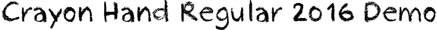 Crayon Hand Regular 2016 Demo font - CrayonHandRegular2016Demo.ttf