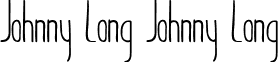Johnny Long Johnny Long font - JohnnyLong.ttf