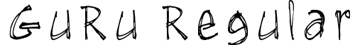 GuRu Regular font - GuRu-hand1-2008.ttf